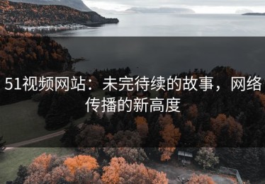 51视频网站：未完待续的故事，网络传播的新高度